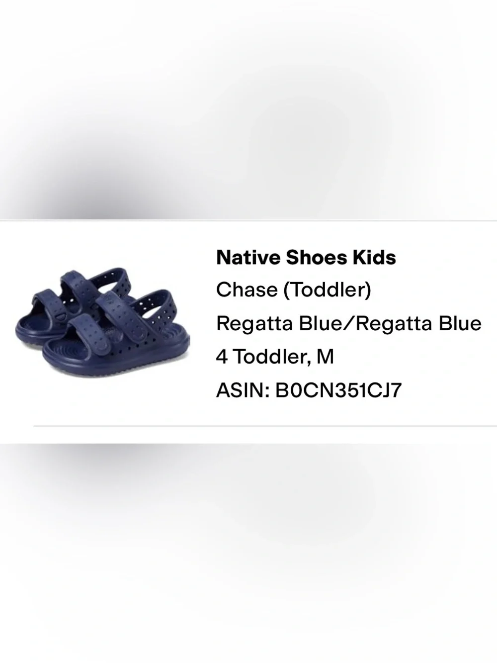 Native “Chase” sandals